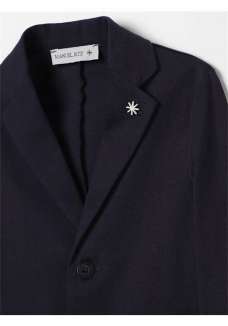 Giacca monopetto blu MANUEL RITZ | MR2637INDACO